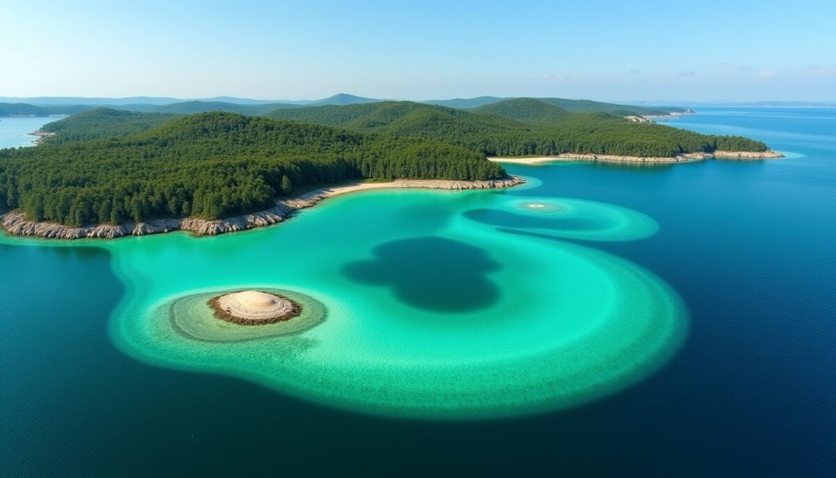 Découvrez cette île de 360 km abritant trois lacs mystérieux aux couleurs changeantes et imprévisibles
